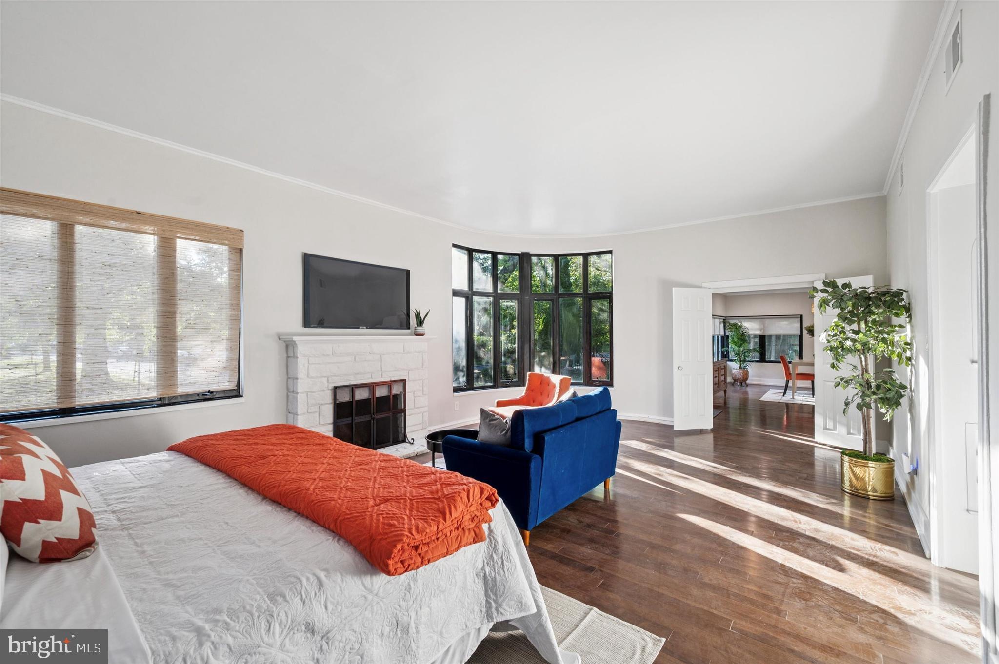 249 Haverford Road Wynnewood, PA 19096 - Photo 16 of 22 Double-door Entry and Fireplace