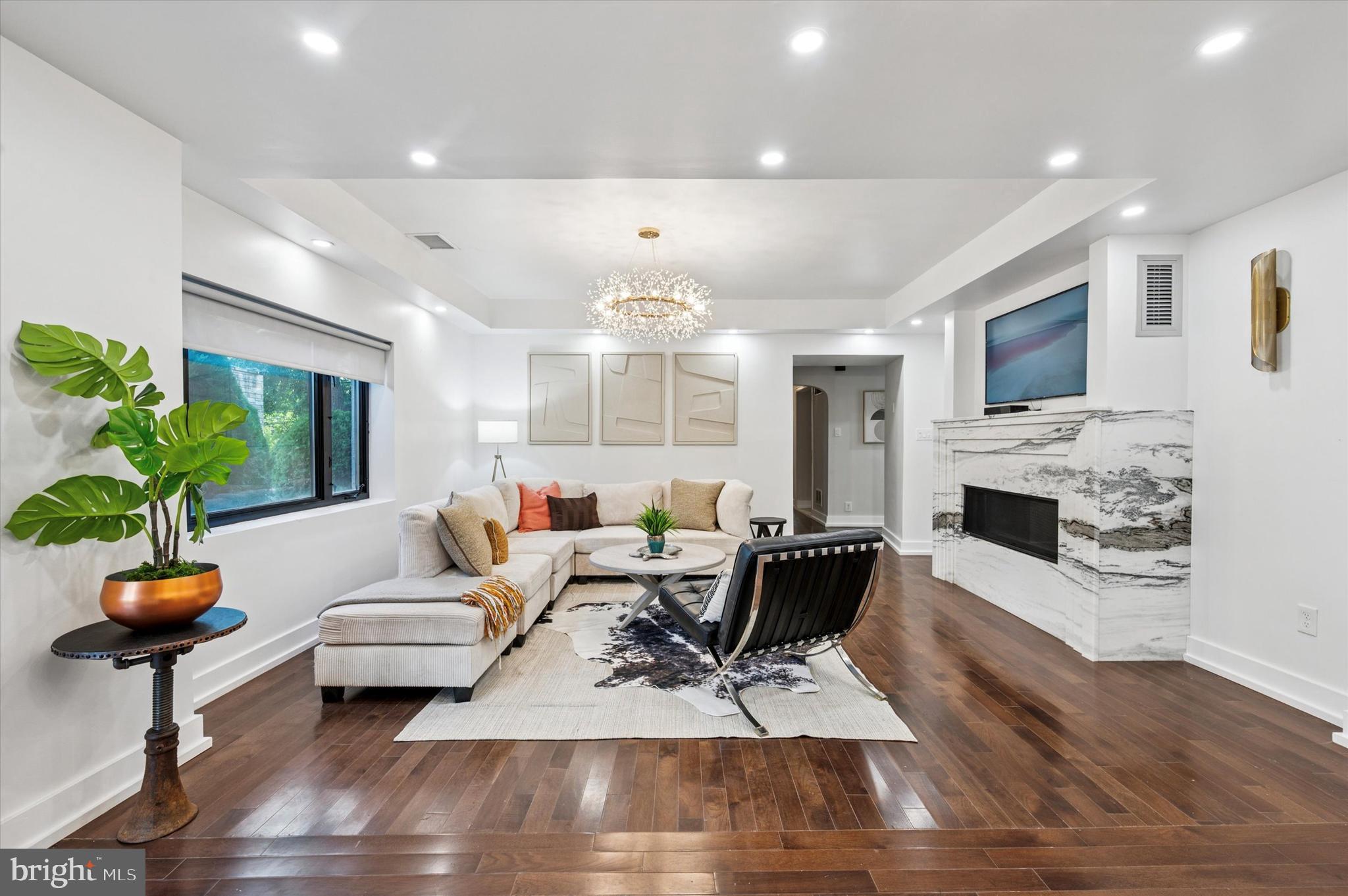 249 Haverford Road Wynnewood, PA 19096 - Photo 7 of 22 Custom Marble Gas Fireplace