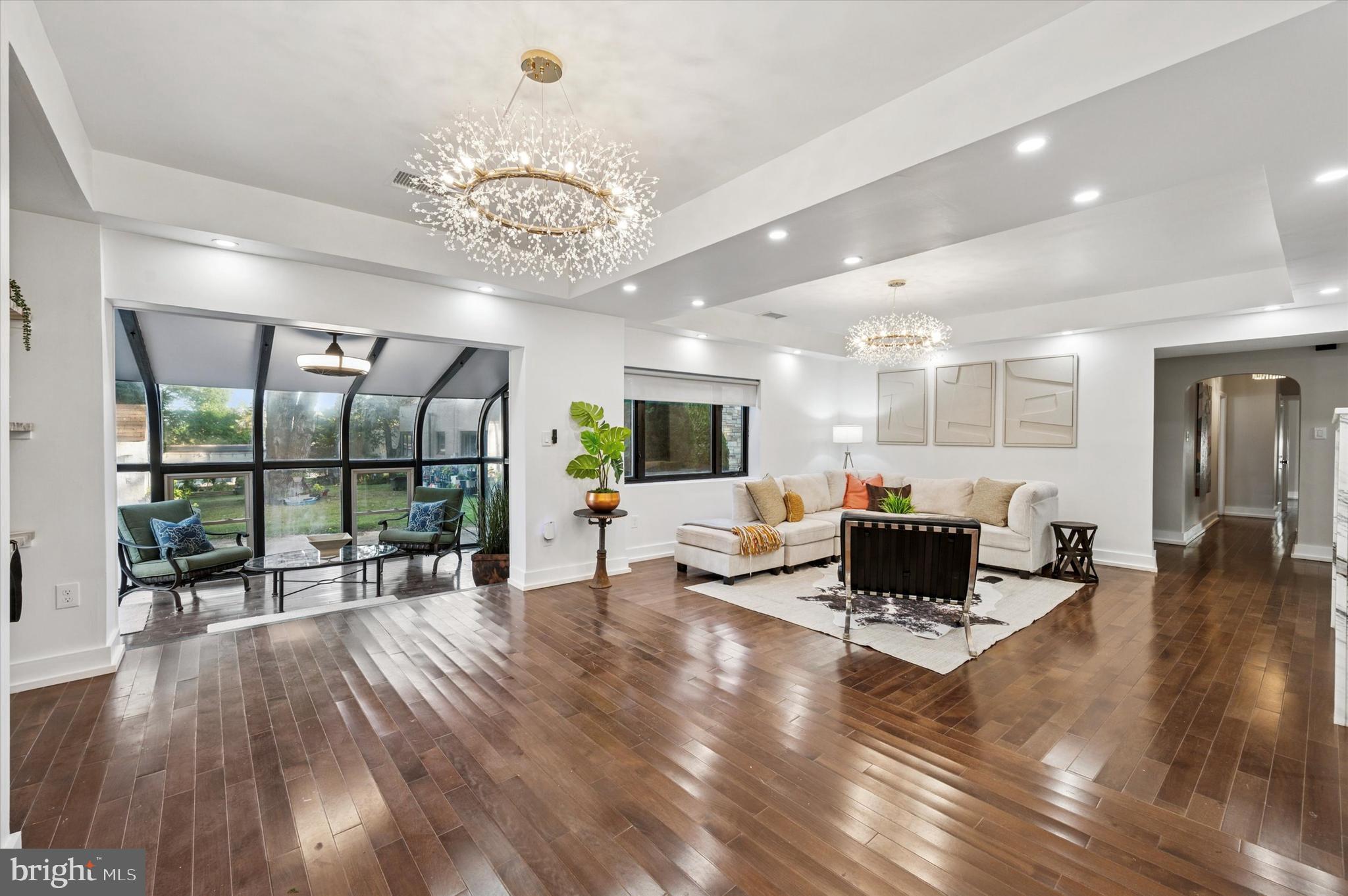 249 Haverford Road Wynnewood, PA 19096 - Photo 8 of 22 Double Tray Ceiling with Contemporary Lighting