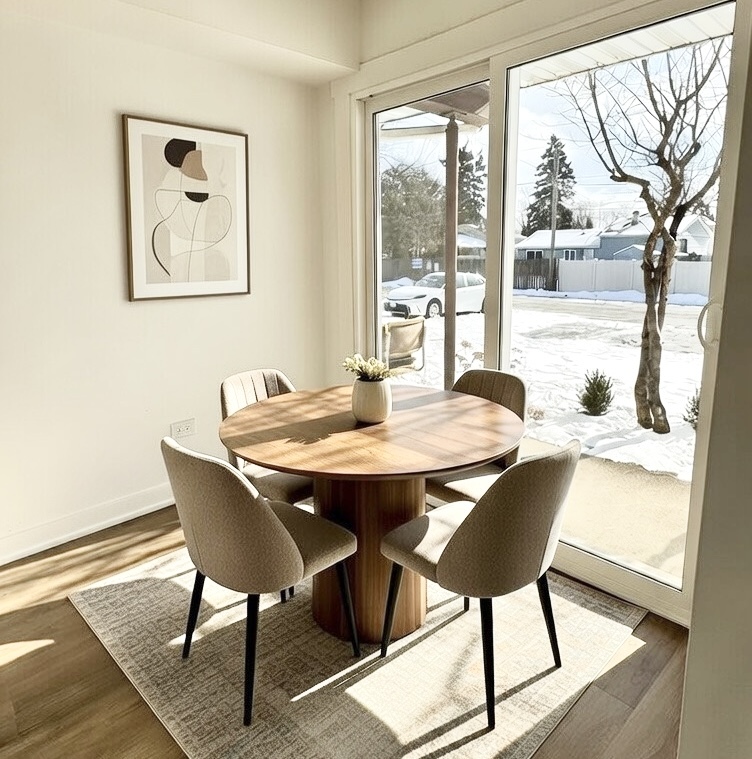633 Dulles Road, Unit A Des Plaines, IL 60016 - Photo 12 of 26 a view of a dining room with furniture wooden floor and a carpet