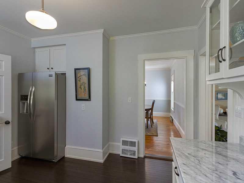 374 Main Street Cumberland, ME 04021 - Photo 4 of 35 Kitchen. The original maple floors...