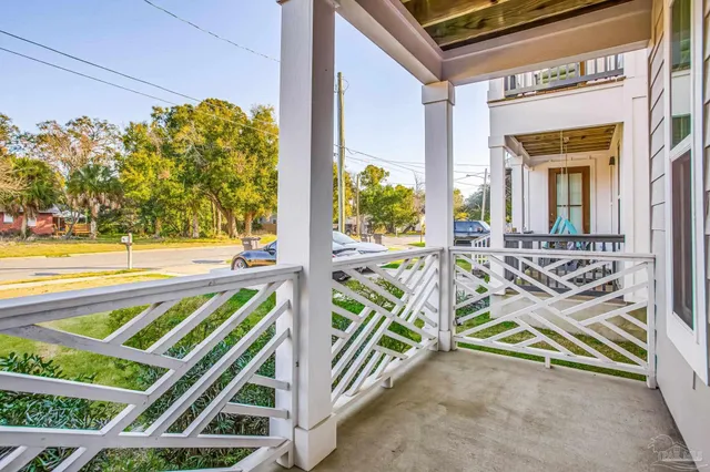 a view of an entryway with hardwood