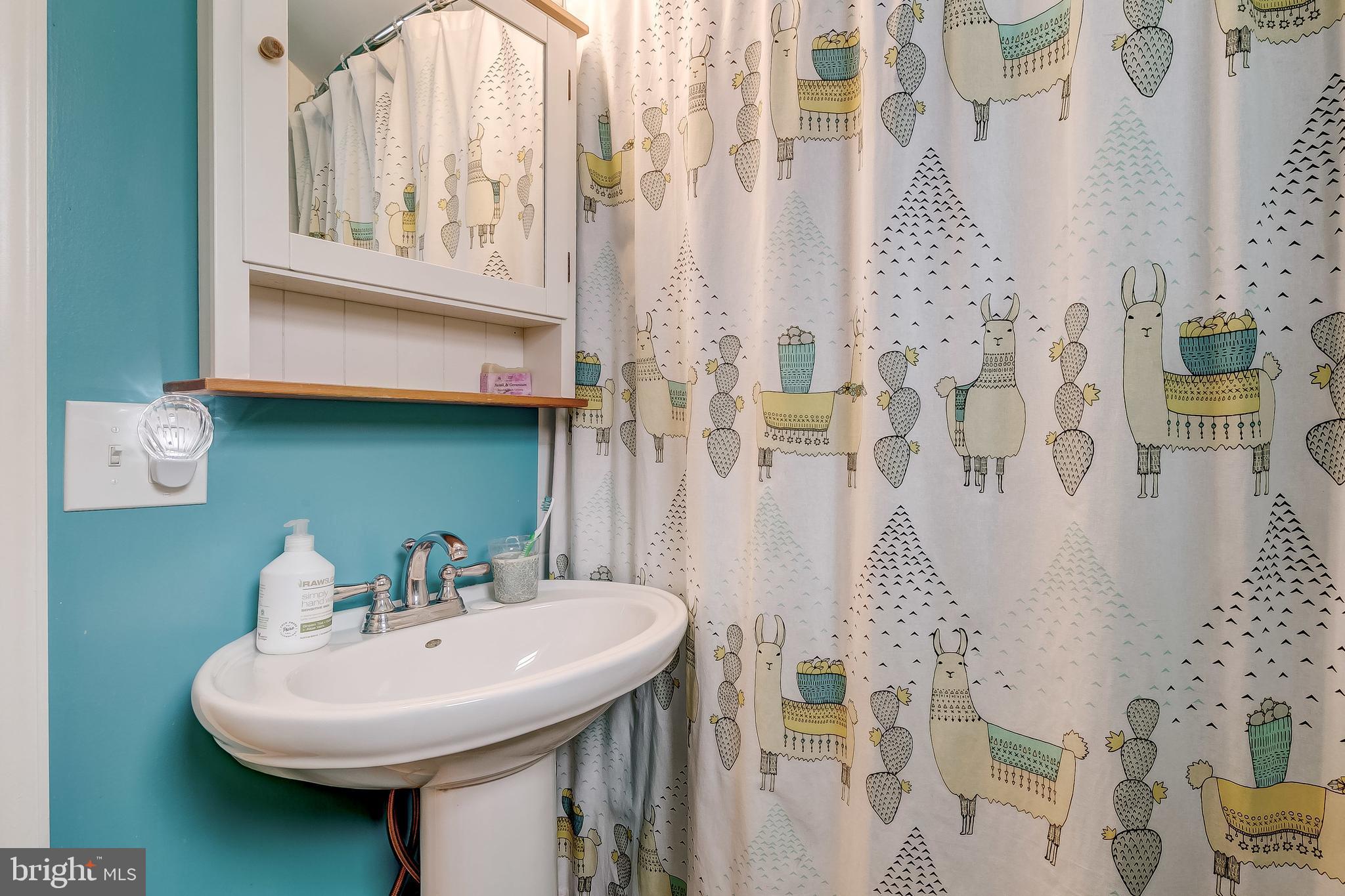 2416 Steele Road Baltimore, MD 21209 - Photo 33 of 47 a bathroom with a sink and a mirror