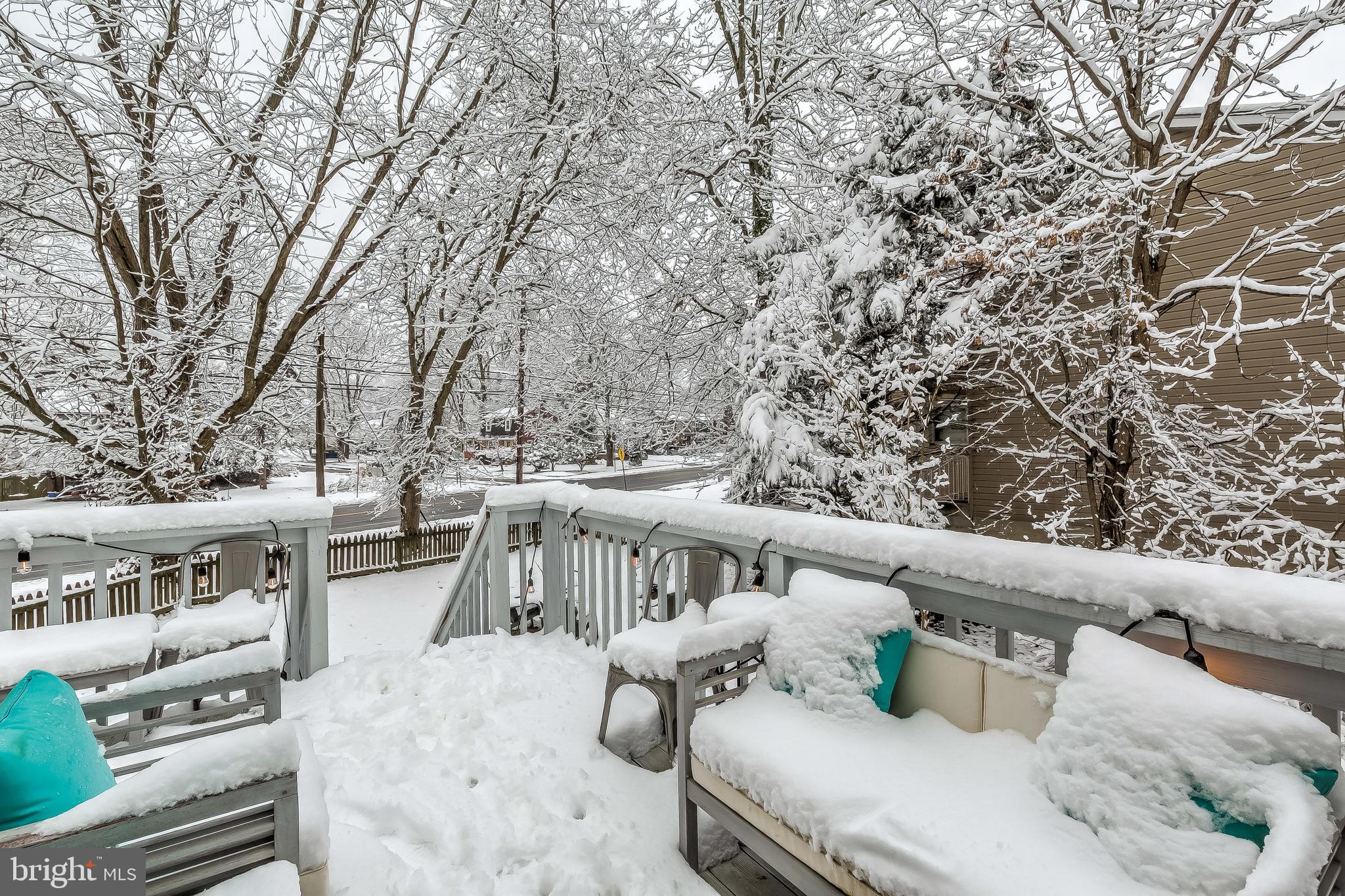 2416 Steele Road Baltimore, MD 21209 - Photo 41 of 47 a view of balcony with seating and trees