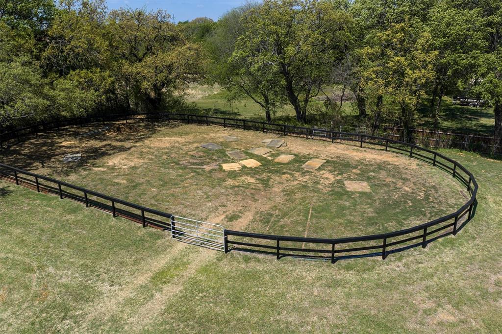 2431 Dr Sanders Road Cross Roads, TX 76227 - Photo 35 of 40 a backyard of a house