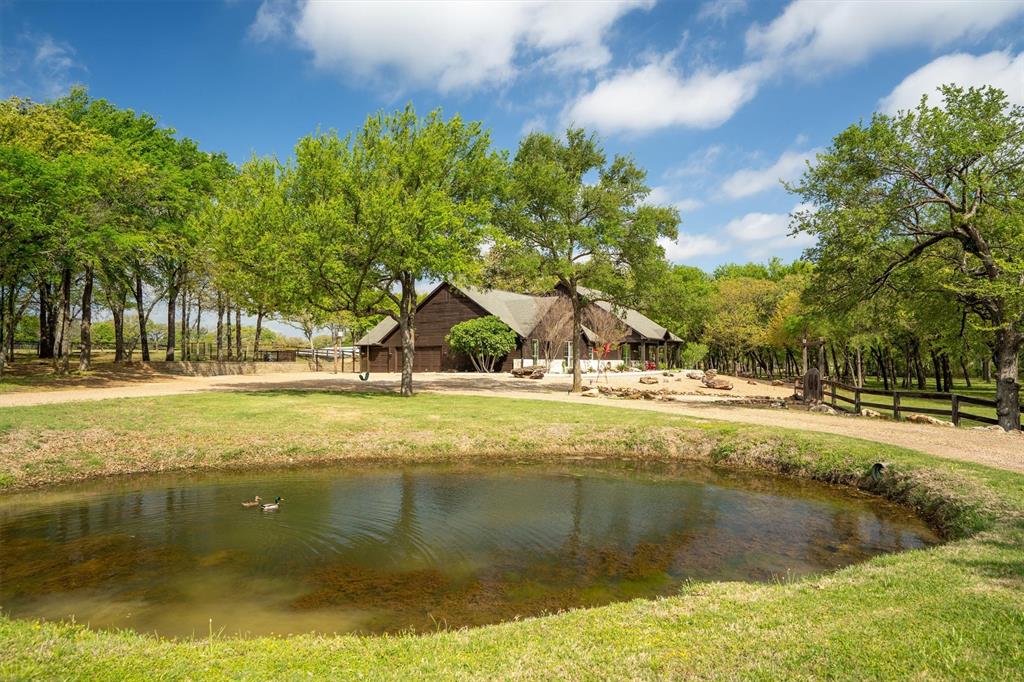 2431 Dr Sanders Road Cross Roads, TX 76227 - Photo 4 of 40 a view of swimming pool with lawn chairs and plants