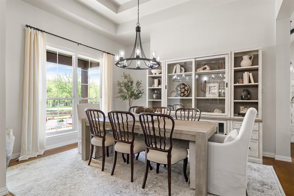 2431 Dr Sanders Road Cross Roads, TX 76227 - Photo 7 of 40 a view of a dining room with furniture window and outside view