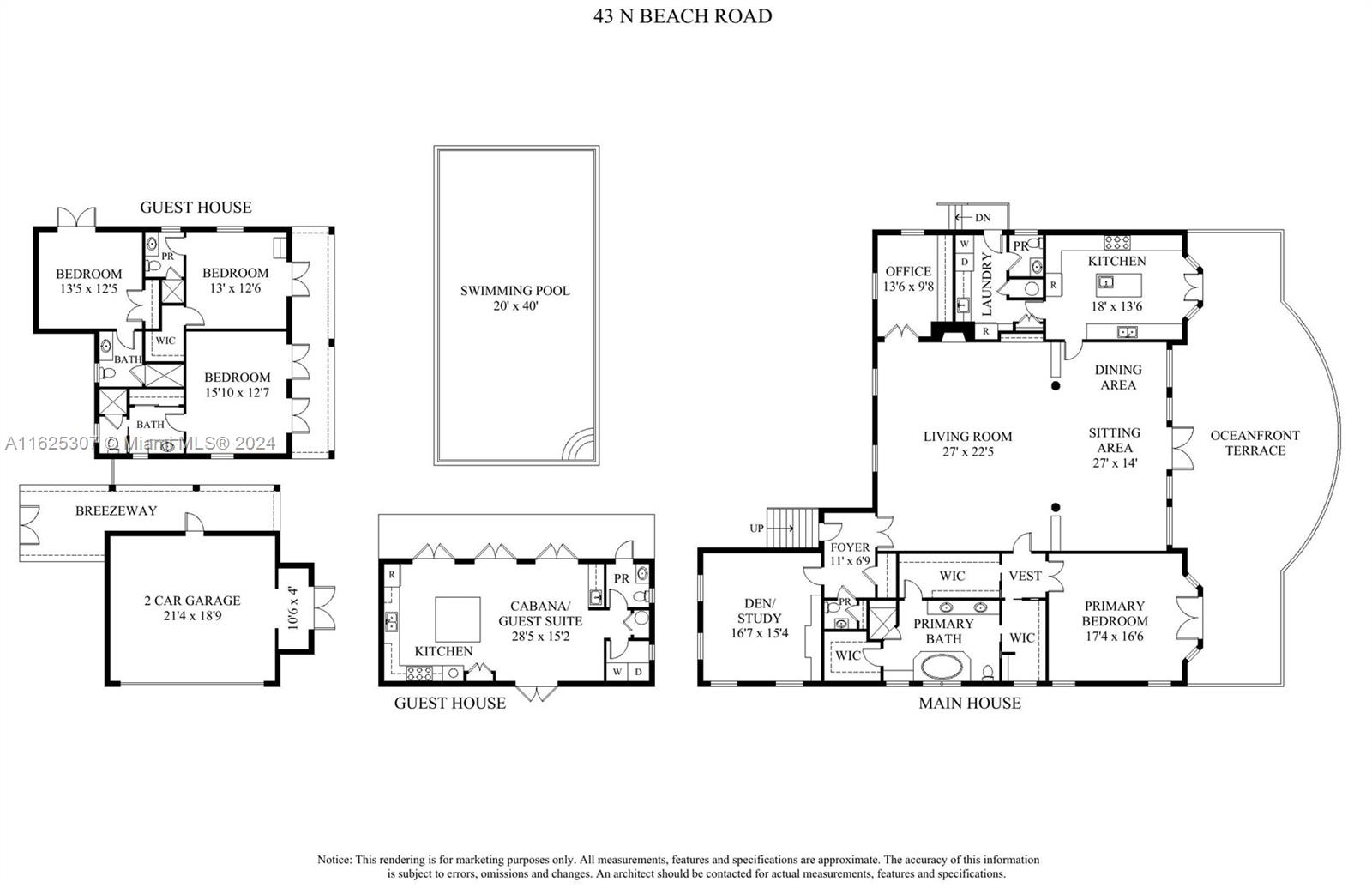 43 North Beach Road Jupiter Island, FL 33455 - Photo 34 of 34 a black and white photo of a living room