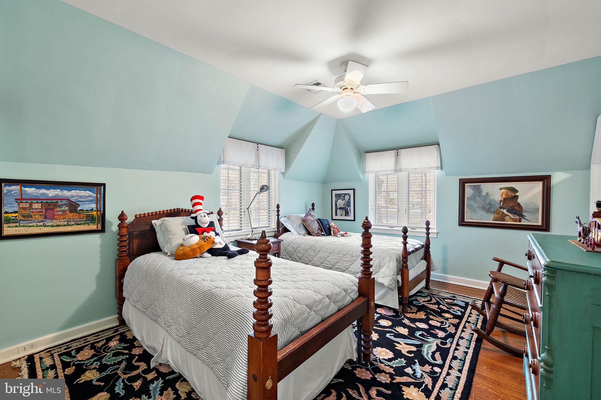 912 Nottingham Road Wilmington, DE 19805 - Photo 30 of 49 a bedroom with furniture and a chandelier