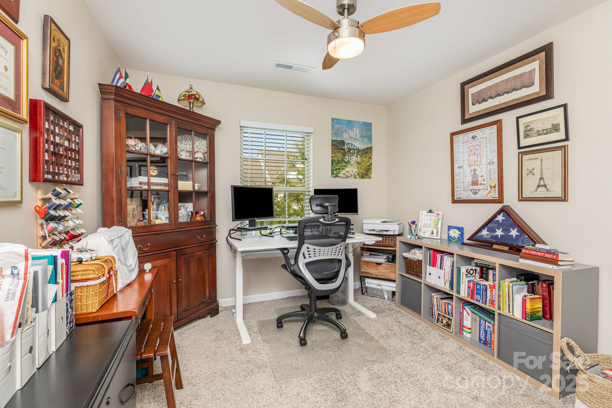 6006 Cadence Lane Fort Mill, SC 29707 - Photo 13 of 19 a view of a workspace with furniture and a window