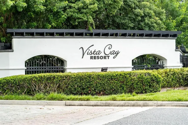 a view of a sign in a yard