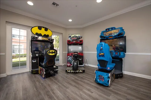 an aerial view of a houses with outdoor space