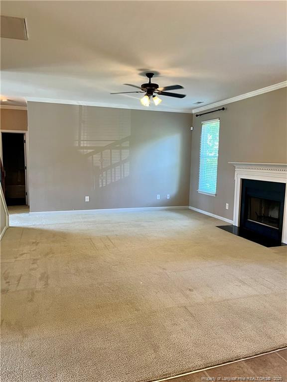 54 Inlet View Sanford, NC 27332 - Photo 8 of 25 en empty room with windows and fireplace