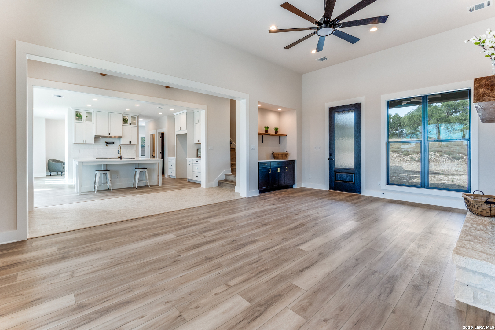 166 Restless Wind Spring Branch, TX 78070 - Photo 8 of 36 a view of a livingroom with a furniture wooden floor and window