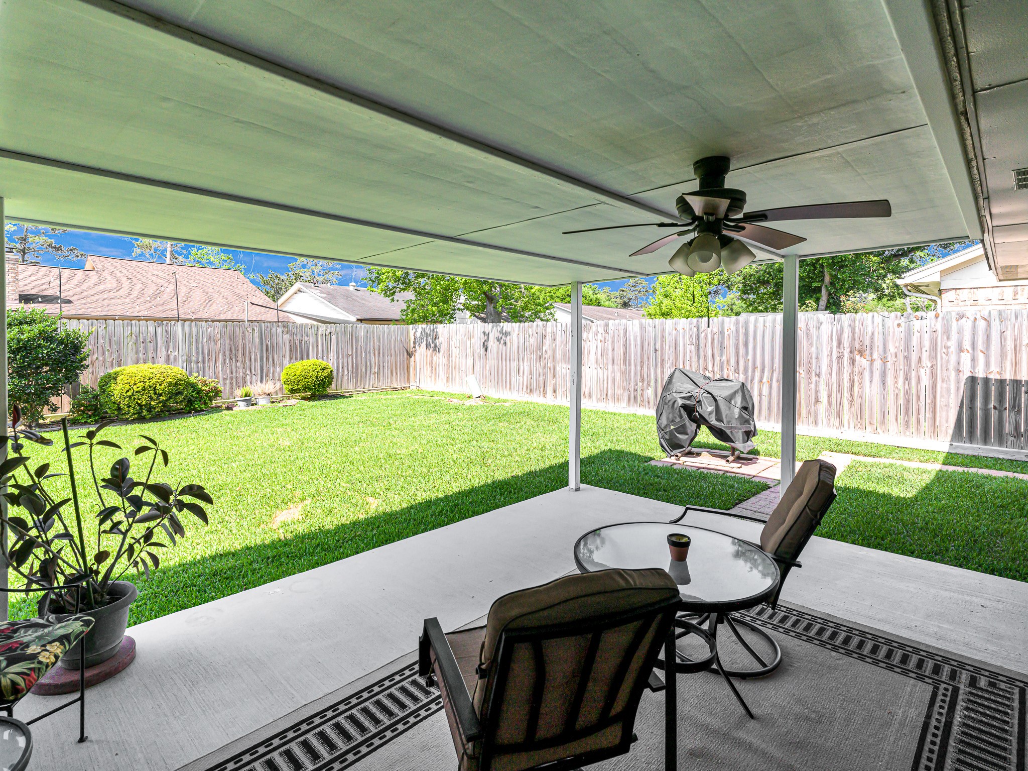 6230 Sunnygate Drive Spring, TX 77373 - Photo 27 of 33 Wow! Now this is a covered patio!