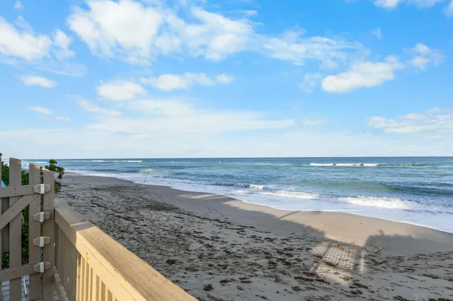 a view of an ocean and beach