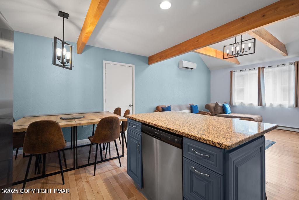 1345 Highway 715 Stroudsburg, PA 18360 - Photo 10 of 35 a bath room with a sink and chandelier