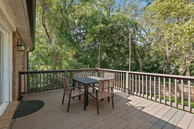 a set of chair on the roof deck