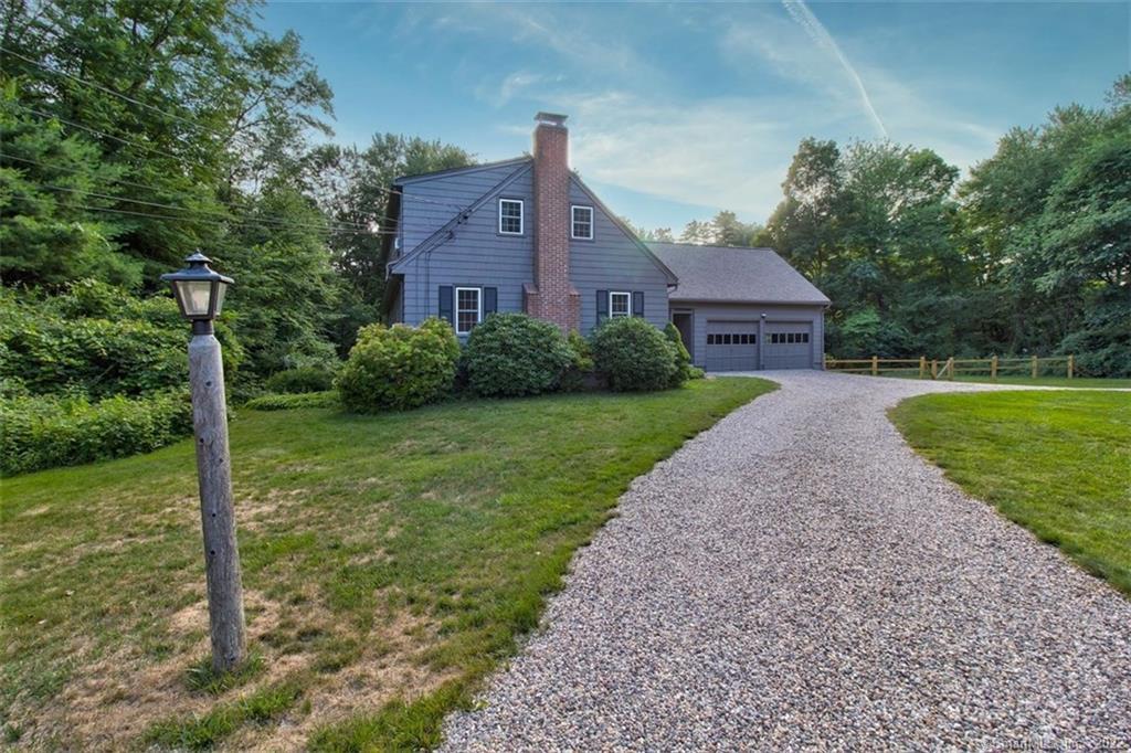 19 Great Pond Road Simsbury, CT 06070 - Photo 1 of 1 Drive right in, no turning back, with this horseshoe driveway...