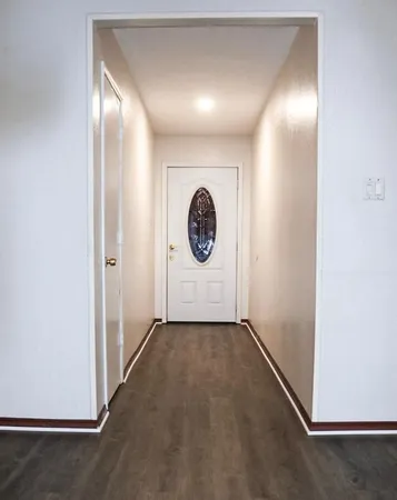 wooden floor in a room