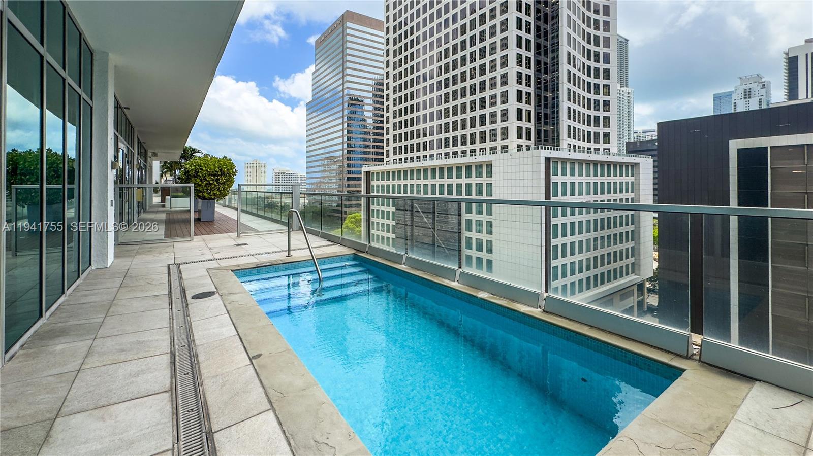 55 Southeast 6th Street, Unit 1202 Miami, FL 33131 - Photo 32 of 45 a view of balcony with staircase