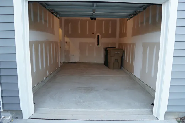 a view of a closet area with garage