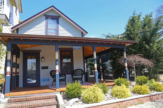 a building with a sign of street