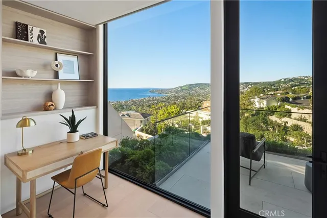 a view of a workspace with a window