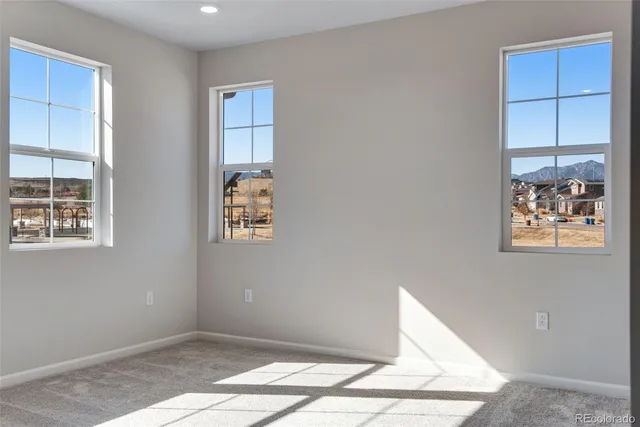 a view of an empty room