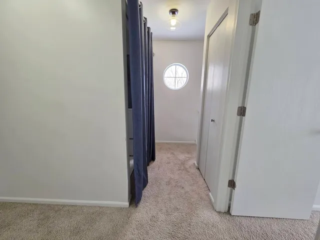 an empty room with window