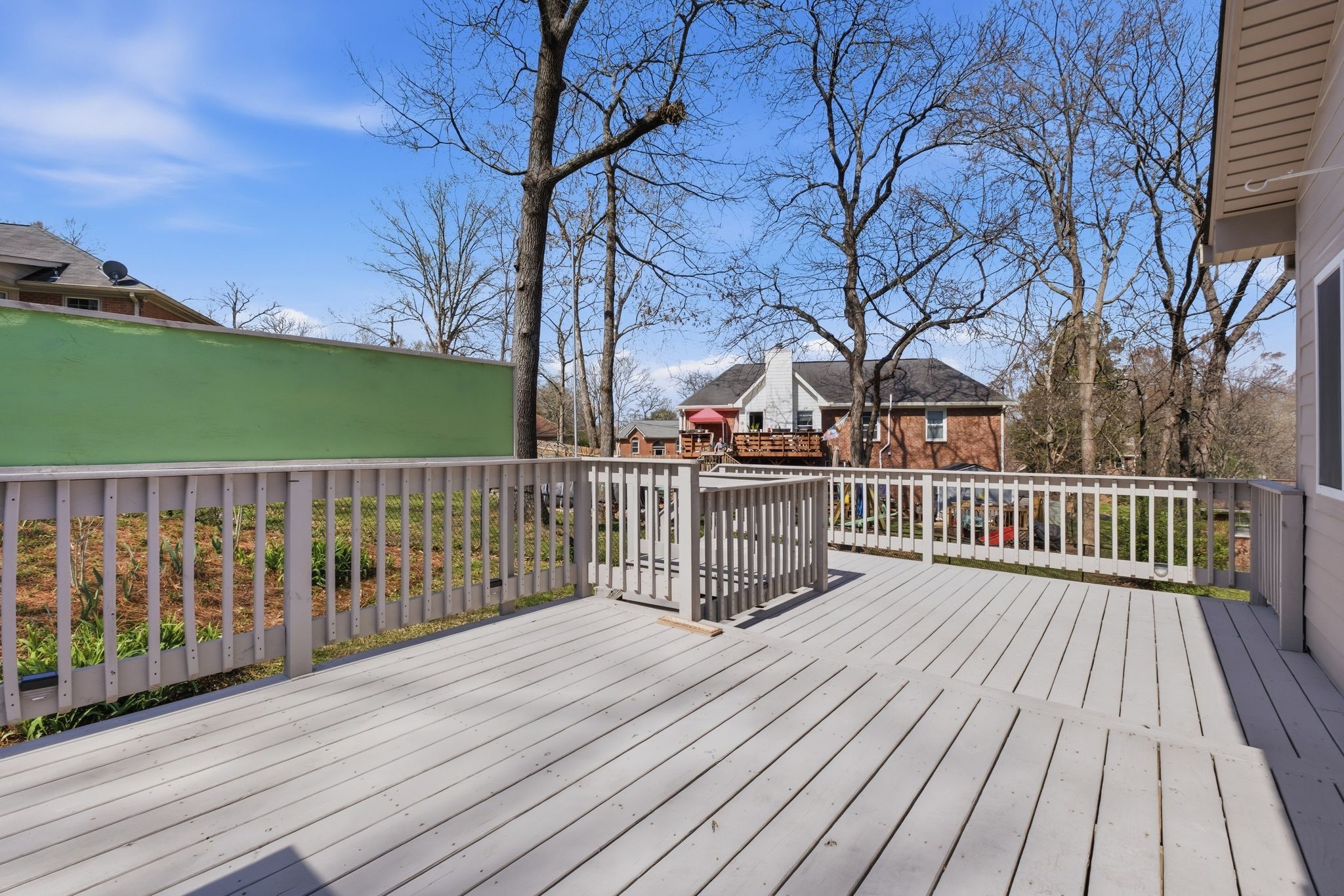 1049 Fitzpatrick Road Nashville, TN 37214 - Photo 31 of 38 a view of deck with wooden floor and fence with a large park space