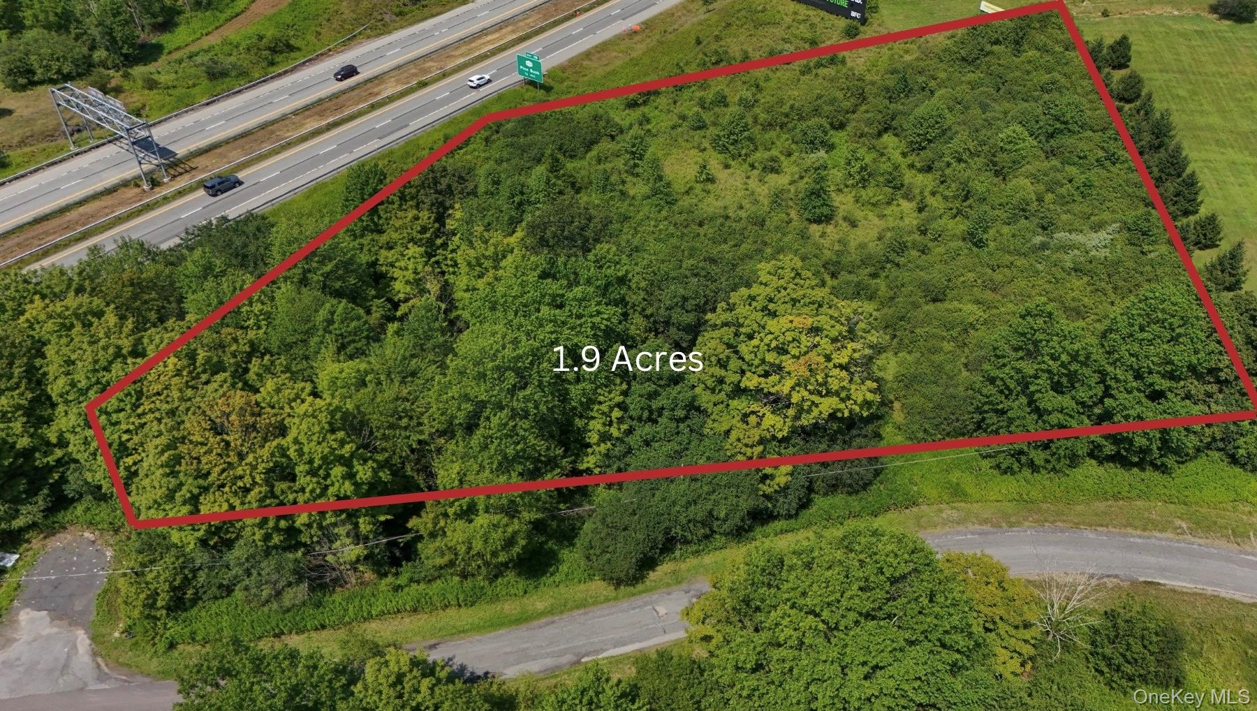 211 Midland Lake Road Middletown, NY 10941 - Photo 5 of 7 Aerial view of property from above with estimated parcel lines outlined