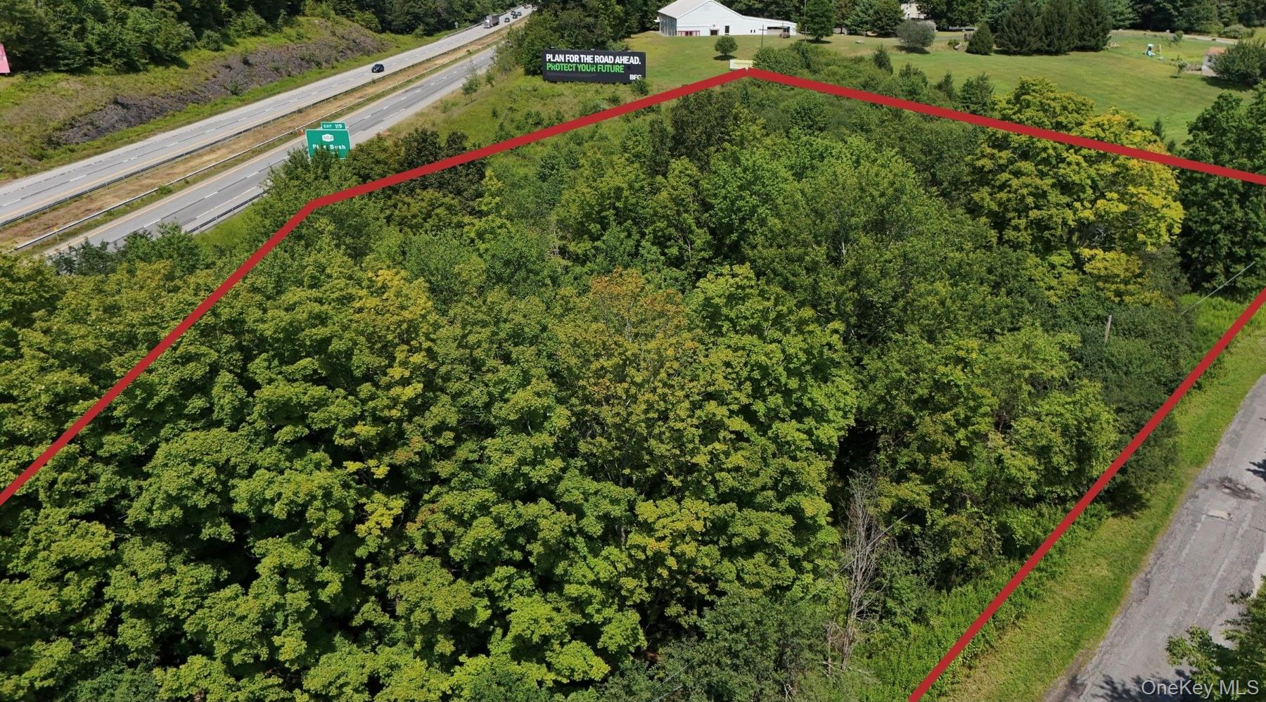 211 Midland Lake Road Middletown, NY 10941 - Photo 6 of 7 Aerial view of property with estimated parcel lines outlined