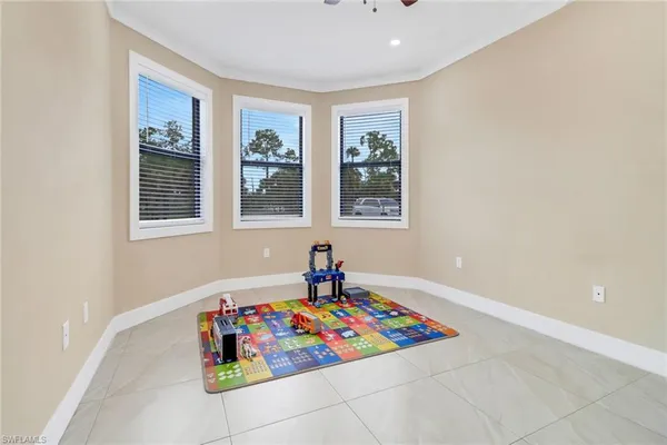 a very nice looking room with a large window