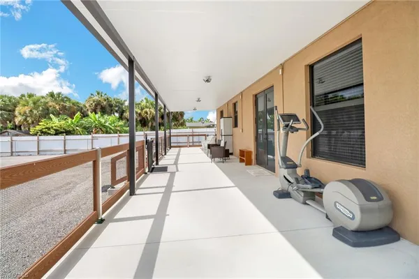 a view of a balcony