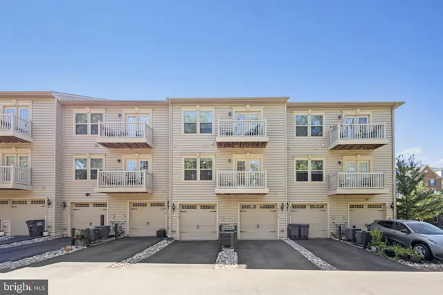 a front view of a building with street