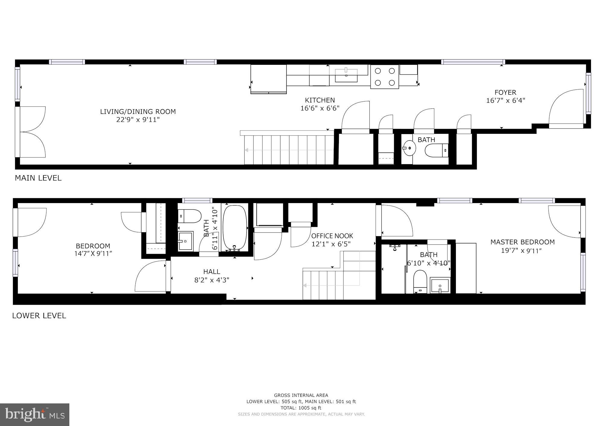 2238 11th Street Northwest, Unit 1 Washington, DC 20001 - Photo 20 of 20 Two level open floor plan