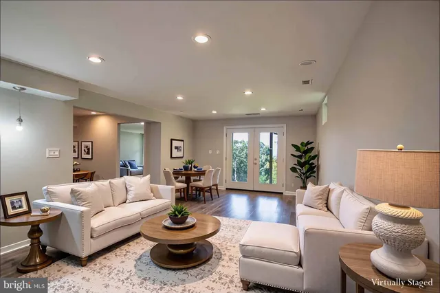 a view of a trees with a yard