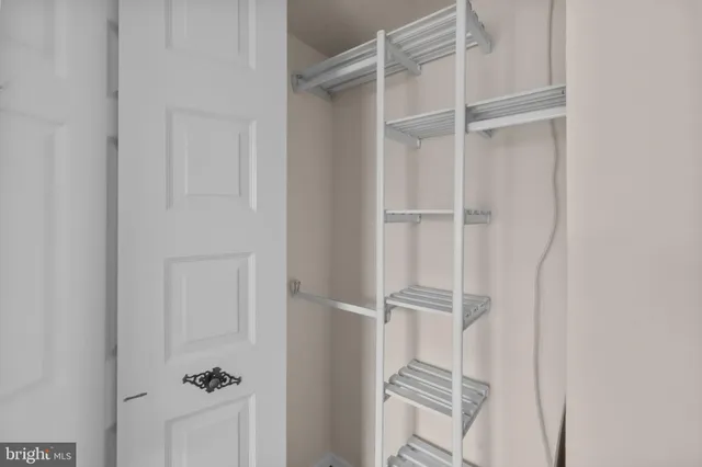 a close view of closet