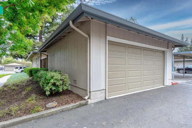 a backyard of a house