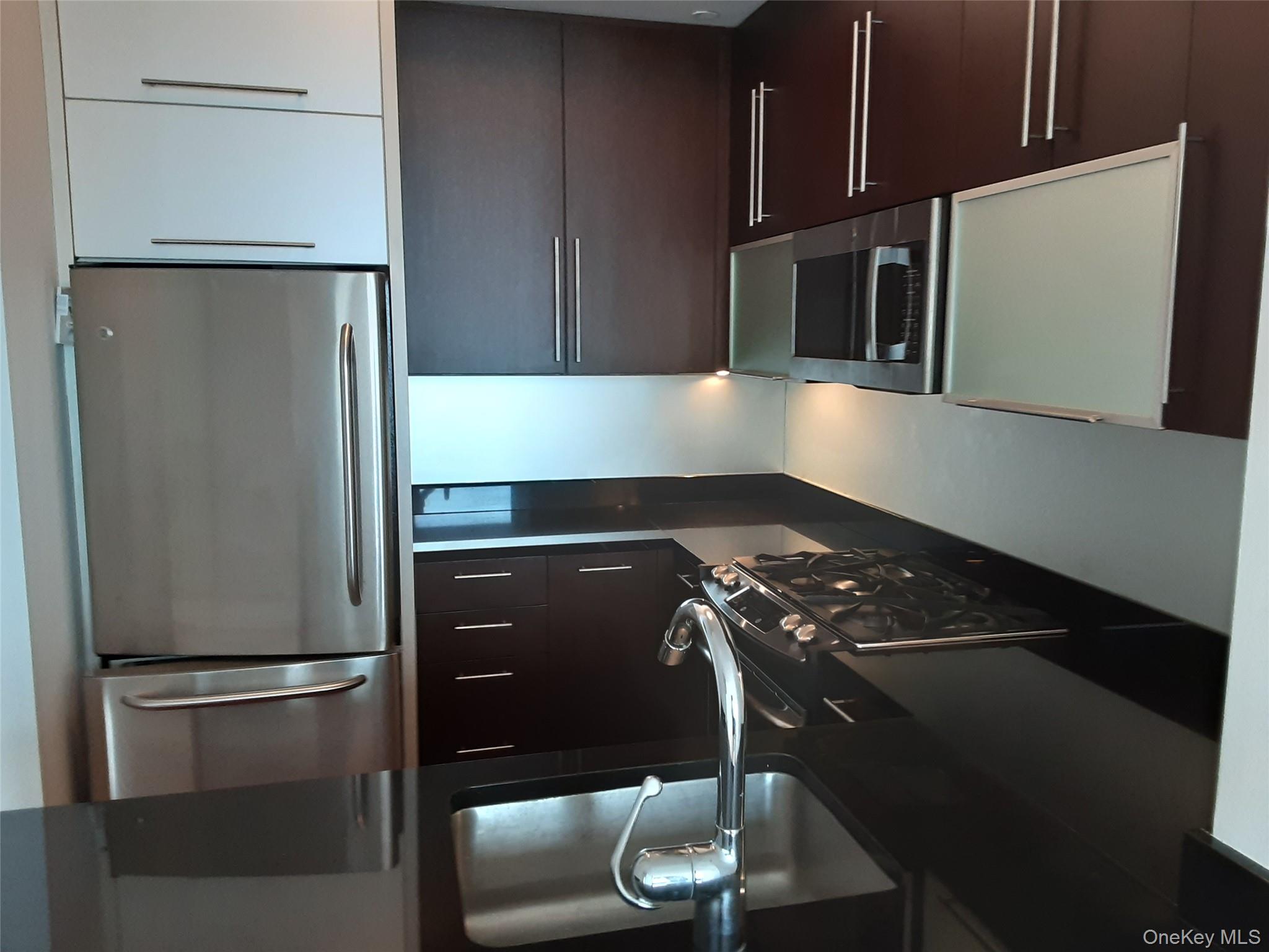 100 Jay Street, Unit 28B Brooklyn, NY 11201 - Photo 26 of 47 a kitchen with a refrigerator and a stove top oven