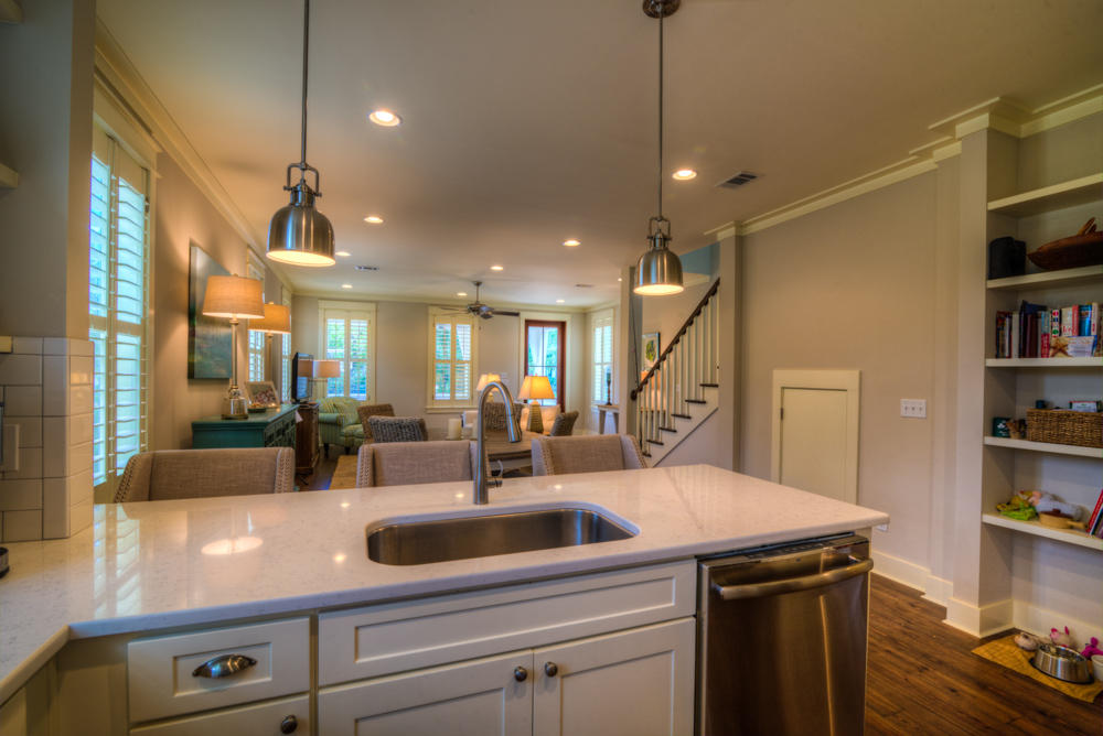 59 Pontchartrain North Santa Rosa Beach, FL 32459 - Photo 12 of 43 a kitchen with kitchen island a sink appliances and a counter top space