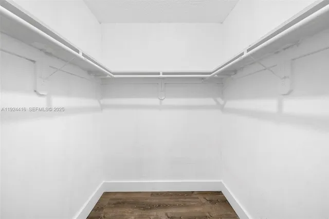 a view of a room with empty racks