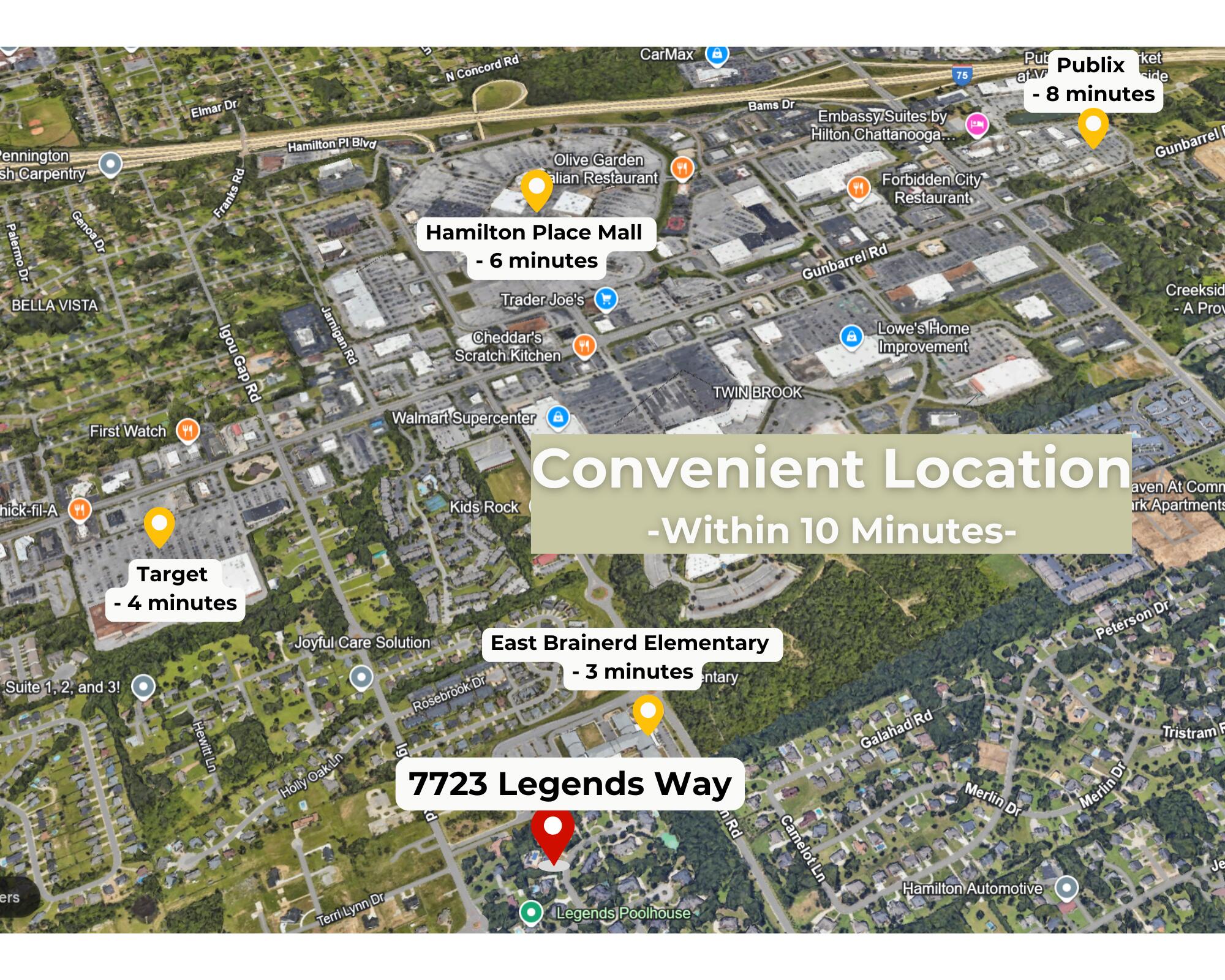 7723 Legends Way Chattanooga, TN 37421 - Photo 11 of 81 Convenient Location