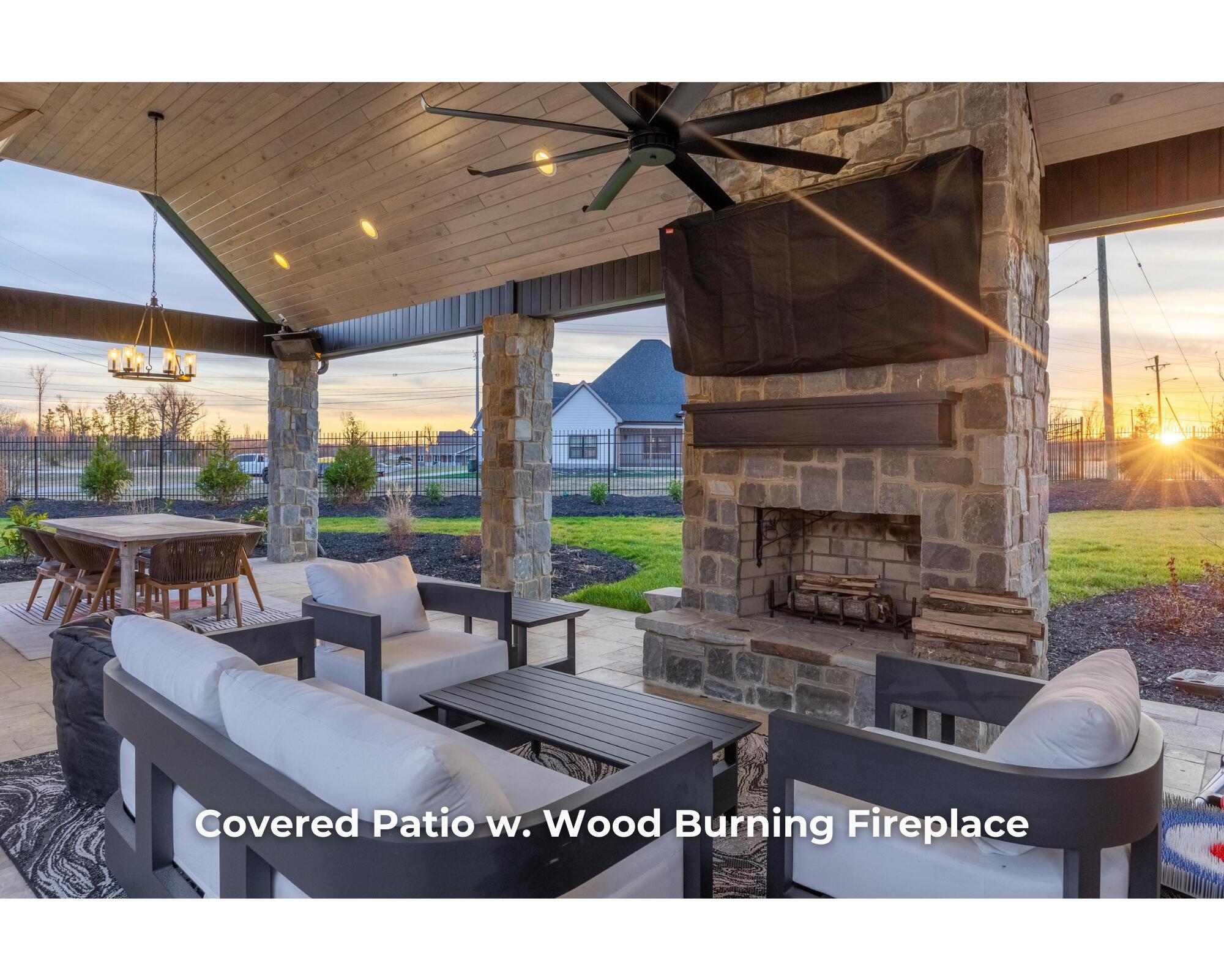 7723 Legends Way Chattanooga, TN 37421 - Photo 7 of 81 Covered Patio w. Wood Burning Fireplace