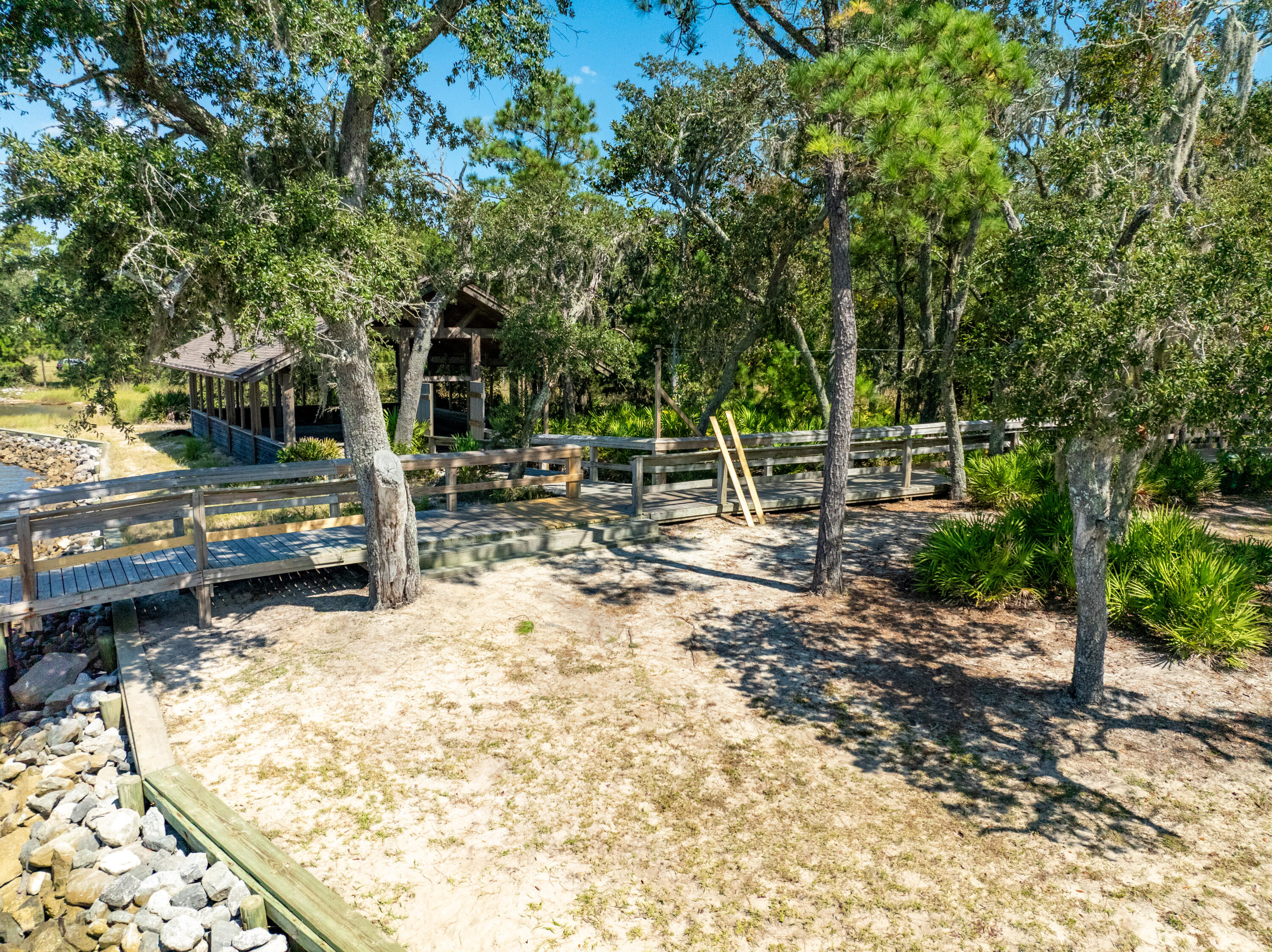 Lot 37 East Captain Fritz Way Freeport, FL 32439 - Photo 14 of 34 a view of a backyard with large trees