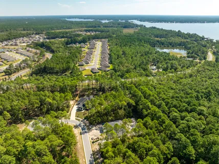 a view of a city with an outdoor space