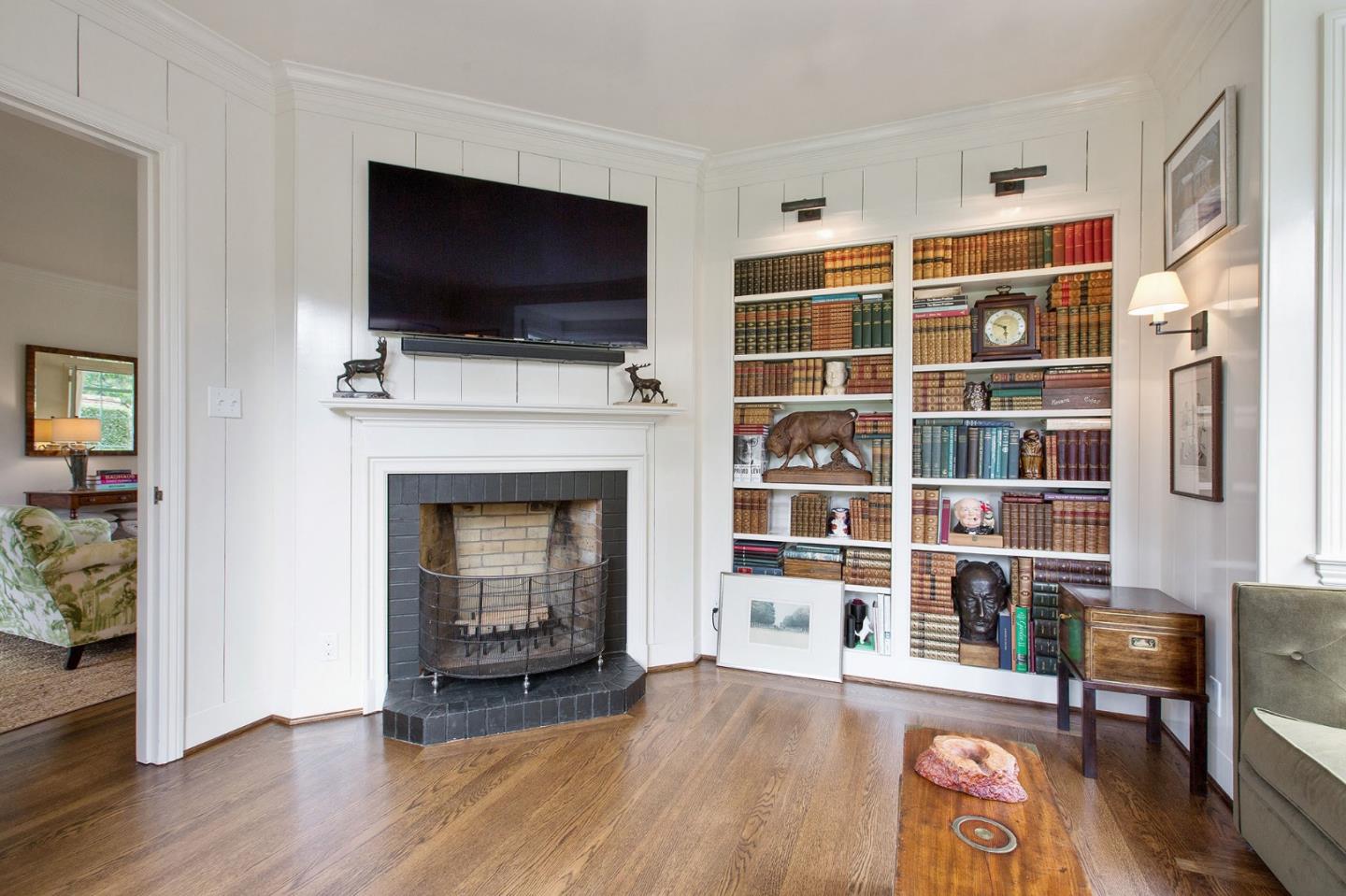 508 Roehampton Road Hillsborough, CA 94010 - Photo 18 of 50 a living room with furniture and a flat screen tv
