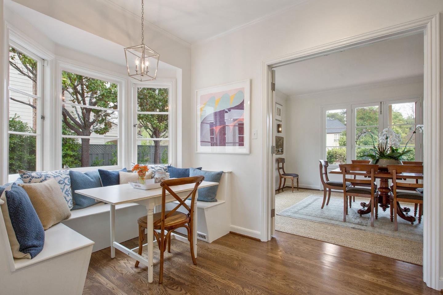 508 Roehampton Road Hillsborough, CA 94010 - Photo 26 of 50 a living room with furniture and a chandelier