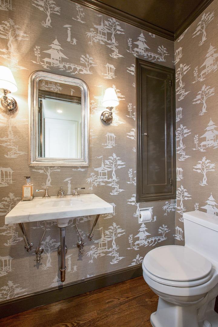 508 Roehampton Road Hillsborough, CA 94010 - Photo 31 of 50 a bathroom with a sink and a mirror